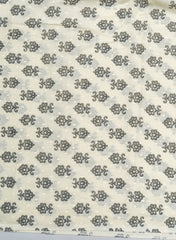 Pure Cotton Cambric Grey Color Floral Pattern Mix & Match Fabric With Dupatta.