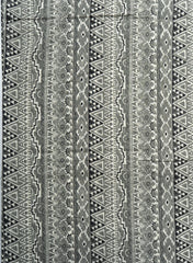 Pure Cotton Cambric Grey Color Floral Pattern Mix & Match Fabric With Dupatta.