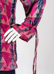 Cotton Candy - Ikat Inspired Modal Satin Shirt