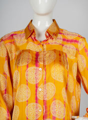 Sunrise – Shibori Modal Satin  Fusion Shirt