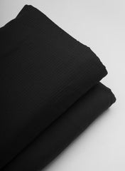 Cotton Cambric Black Color Plain Fabric.