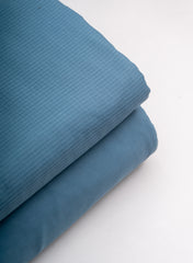 Cotton Kota Aqua Blue Color Plain Fabric.