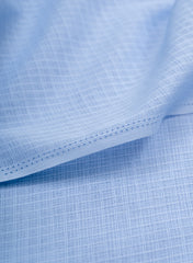 Cotton Kota Baby Blue Color Plain Fabric.