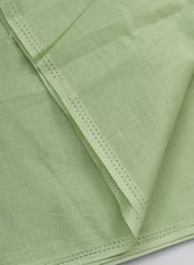 Cotton Kota Mint Green Color Plain Fabric.