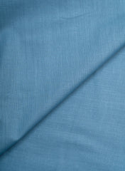 Cotton Cambric Aqua Blue Color Plain Fabric.