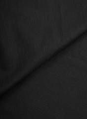 Cotton Cambric Black Color Plain Fabric.