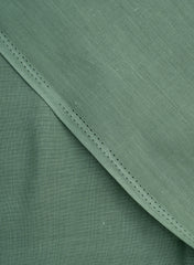 Cotton Cambric Green Color Plain Fabric.