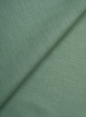 Cotton Cambric Green Color Plain Fabric.