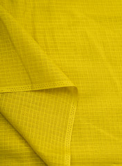 Cotton Kota Lemon Yellow Color Plain Fabric.