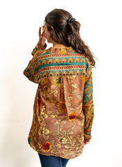 Anaya – Rustic Muse Printed Pure Muslin Shirt