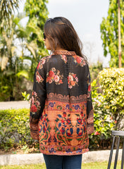 Anaya – Floral Tapestry Pure Muslin Shirt