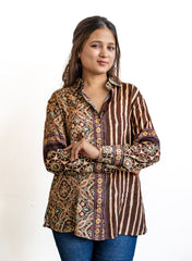 Vanya – Tribal Fusion Pure Muslin Designer Shirt