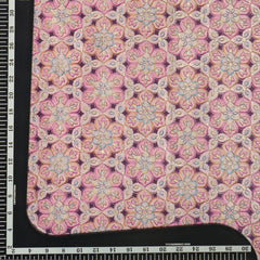 Pink Magic Art Raw Silk Fabric