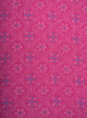 Pure Muslin Flamingo Pink Color Bandhani Pattern Digital Print  Fabric.