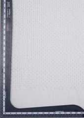 Dyeable Checks Embroidery With Sequins  Pure Dola Silk Fabric