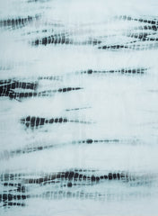Bluish Grey And Black Tie Dye Pattern Digital Print Pure Muslin Fabric