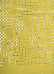 Lemon Yellow Embroidery With Silver Sequins Pure Georgette Fabric