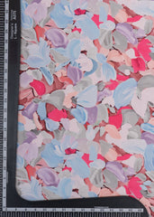 Linen Satin Multi Color Floral Pattern Digital Print Fabric