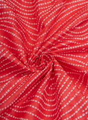 Pure Cotton Cambric Bandhani Pattern Block Print Fabric