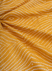 Pure Cotton Cambric Bandhani Pattern Block Print Fabric