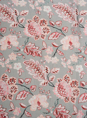 Chinnon Chiffon Ligth Grey Color Floral Digital Print