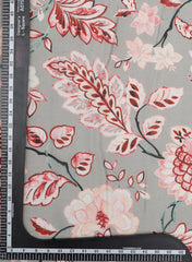 Chinnon Chiffon Ligth Grey Color Floral Digital Print