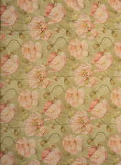 Viscose Tissue Pink Lotus Digital Print Fabric