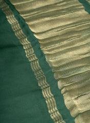 Pure Modal Satin Ombre Green  Tow-Ton Lagdi Patta Dupatta 42-Inches.