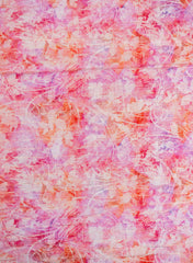 Pure Chanderi Shades Of Pink Color Abstract Pattern Digital Print Fabric.