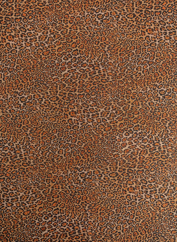 (Pre Cut-4 Meter) Shimmer Georgette Black And Pastel Peach  Animal Digital Print  Fabric.