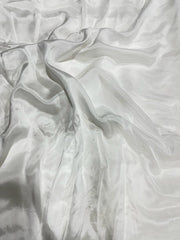 White Dyeable Pure Chinnon Chiffon Fabric