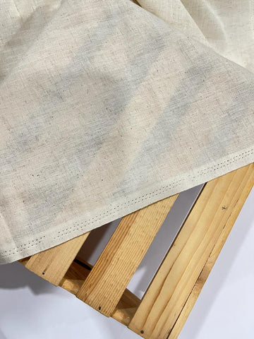 (Precut - 1.5 Meter ) White dyeable Cotton Flex Fabric