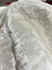 White Dyeable Viscose Velvet Fabric